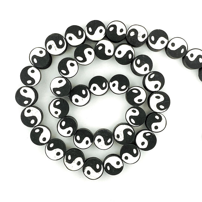 Polymer Clay Yin Yang Beads