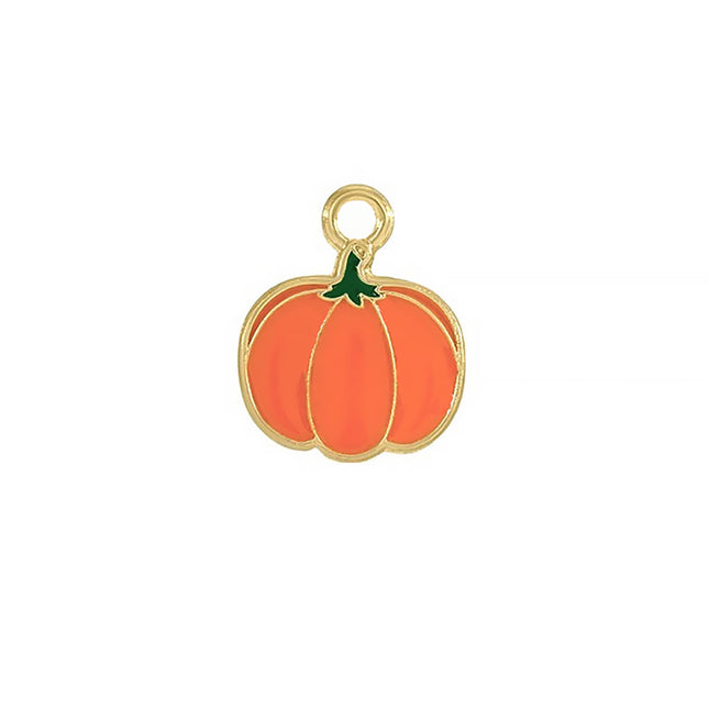 Enamel Pumpkin Charm