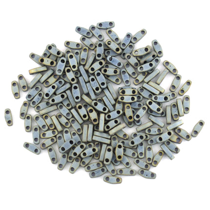 QTL2002 Matte Slate Grey Miyuki Quarter Tila Beads
