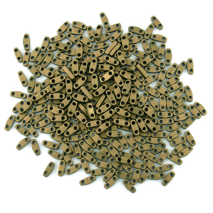 QTL2006 Matte Gold Miyuki Quarter Tila Beads