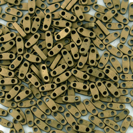 QTL2006 Matte Gold Miyuki Quarter Tila Beads