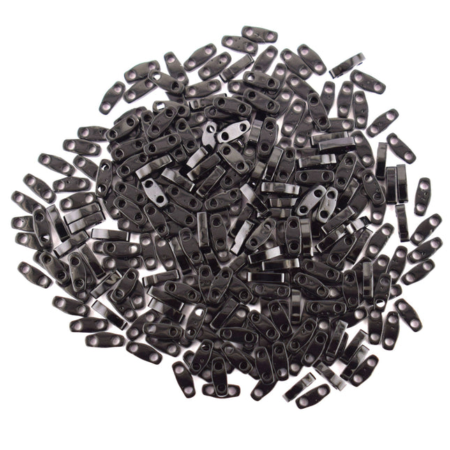 QTL401 Opaque Black Miyuki Quarter Tila Beads