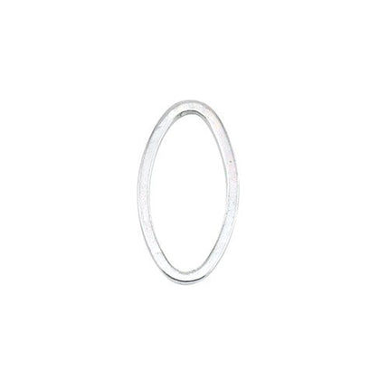Quicklink Medium Oval Silver Plated