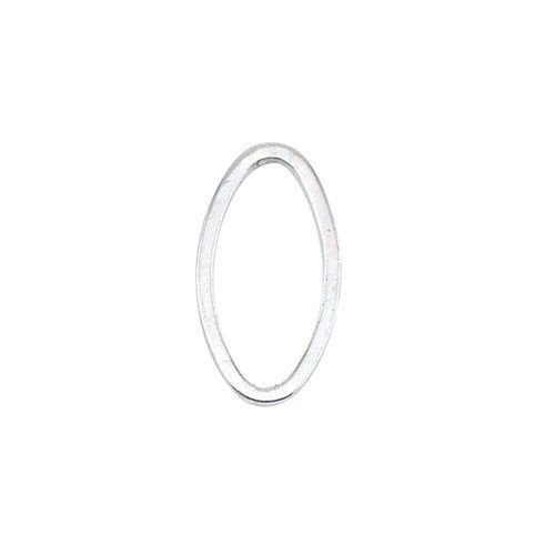 Quicklink Medium Oval Silver Plated