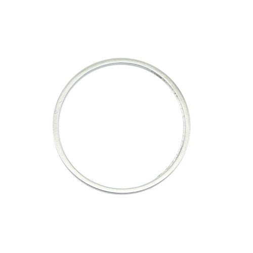 Quicklink Large Round Silver Plated