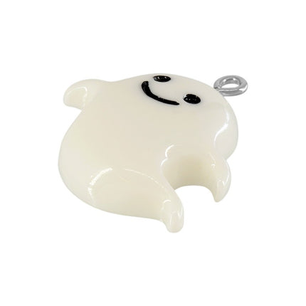 Acrylic Ghost Pendant side view