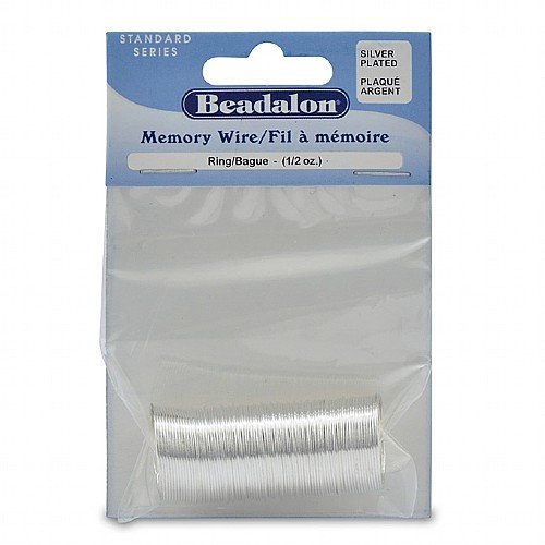 Ring Memory Wire 1/2oz Silver Plated