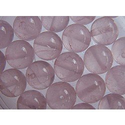 8mm Rose Round Quartz Semi-Precious Beads