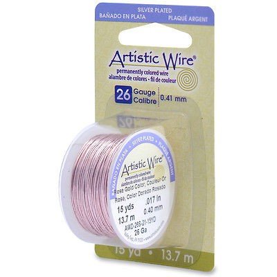 Artistic Wire Rose Gold Wire 0.4mm