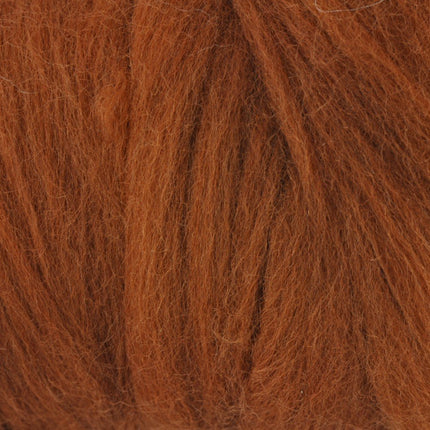 Rust 20g Felt Merino Roving