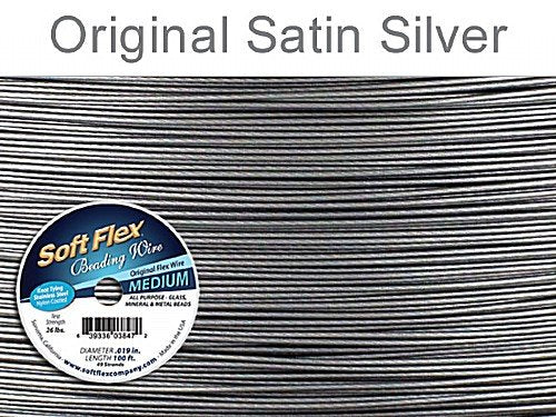 Soft Flex Medium Satin Silver 50cm length