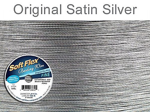 Soft Flex Fine Satin Silver 50cm length