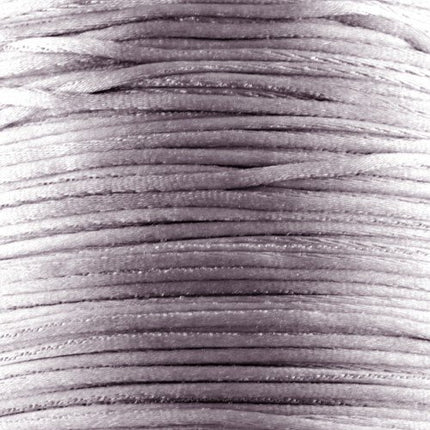 1mm Pewter Satin Cord (Rattail)