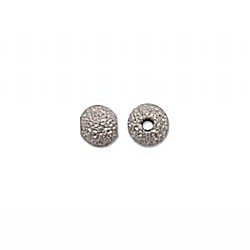 4mm Stardust Sparkle Bead Silver Plated