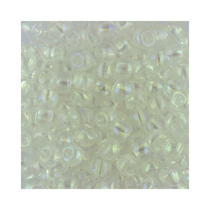 size 3 crystal ab glass seed beads