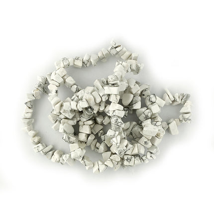 Semi-Precious Howlite Tumblechip Beads