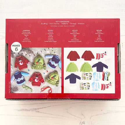 Felt Kit Christmas Jumpers backof box