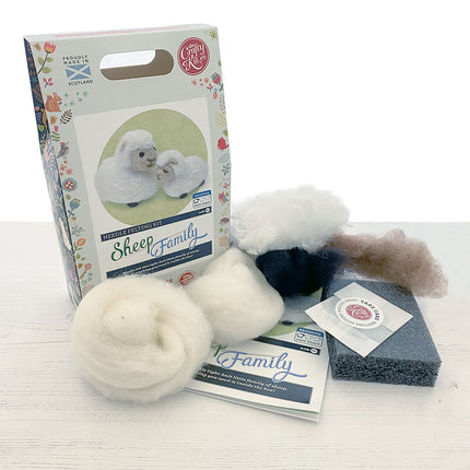 Sheep Family Needle Felting