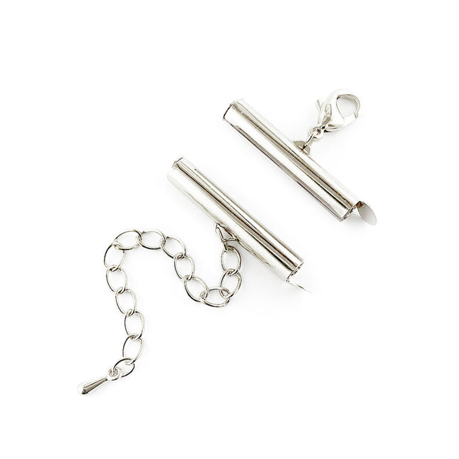 25mm Silver Plated Slide Connector