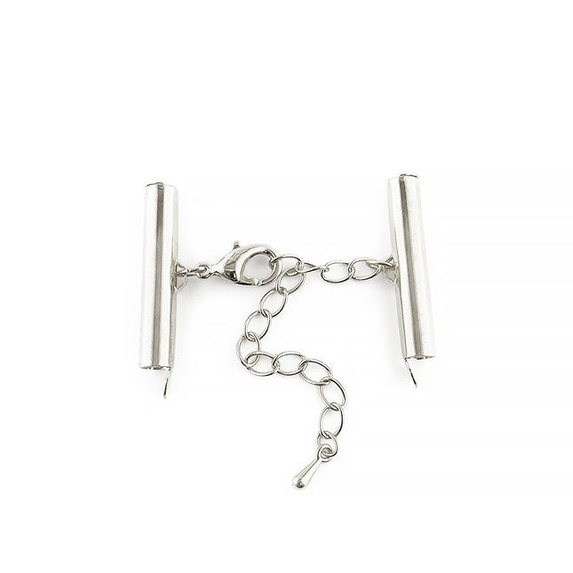 25mm Silver Plated Slide Connector