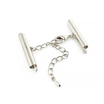 25mm slide connector with clasp and extension chain