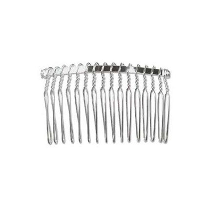 Wrapped Haircomb Silver Plated