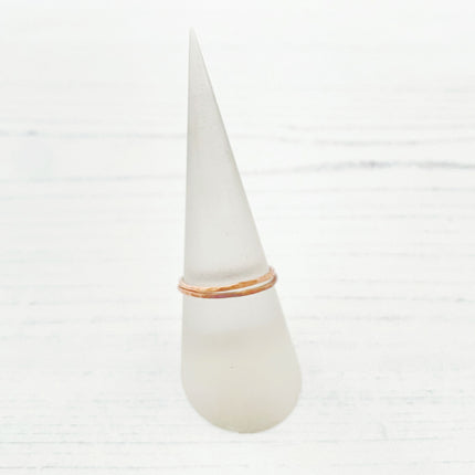 Silversmithing kit copper ring example