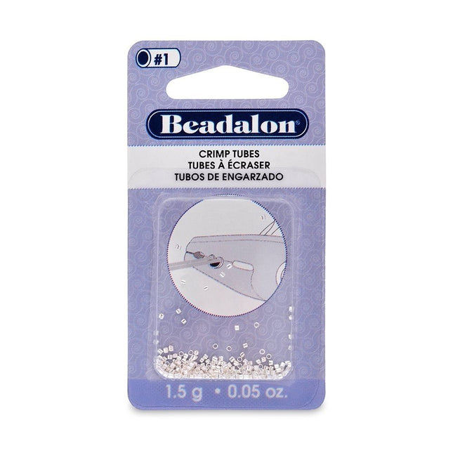 Crimp Tube Size 1 Pack Silver Plated