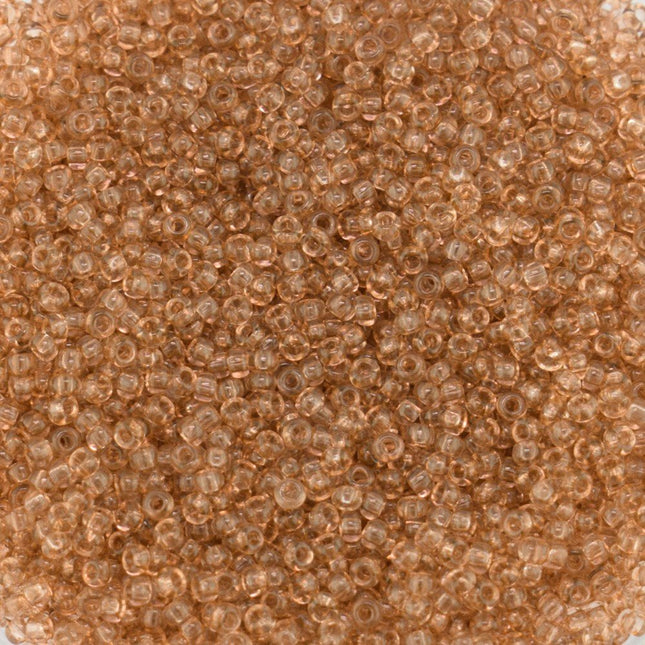 Size 11 Transparent Brown Preciosa Seed Beads