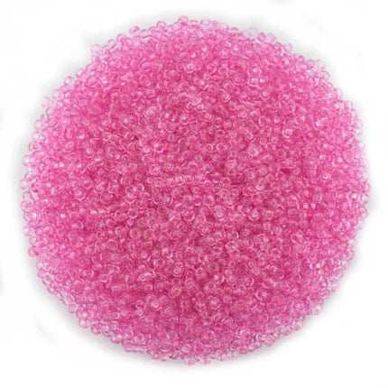 Size 11 Transparent Pink Preciosa Seed Beads