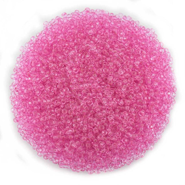 Size 11 Transparent Pink Preciosa Seed Beads