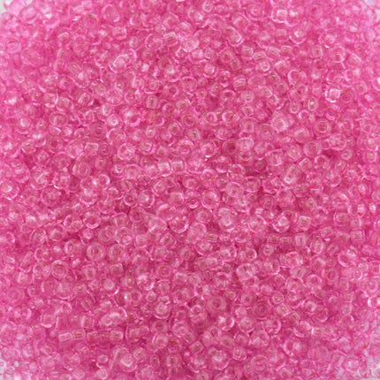 Size 11 Transparent Pink Preciosa Seed Beads