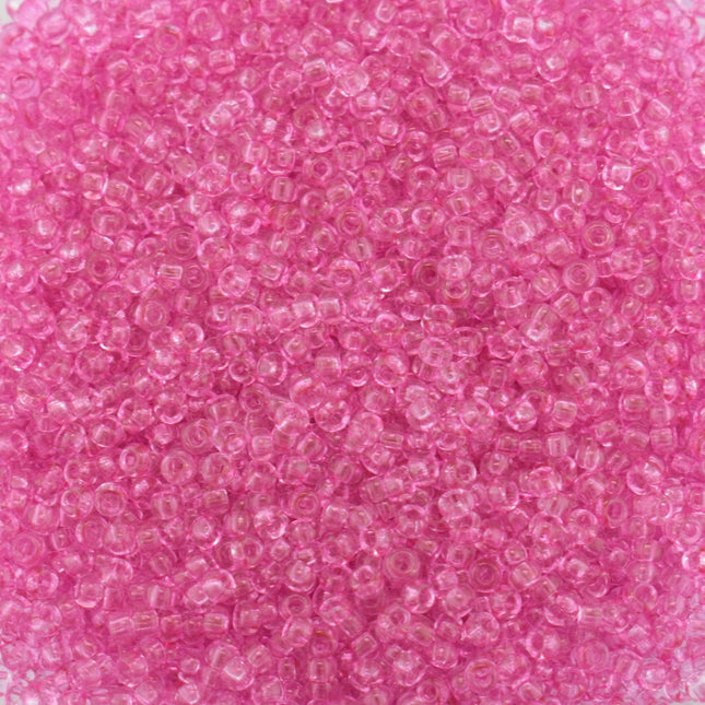 Size 11 Transparent Pink Preciosa Seed Beads