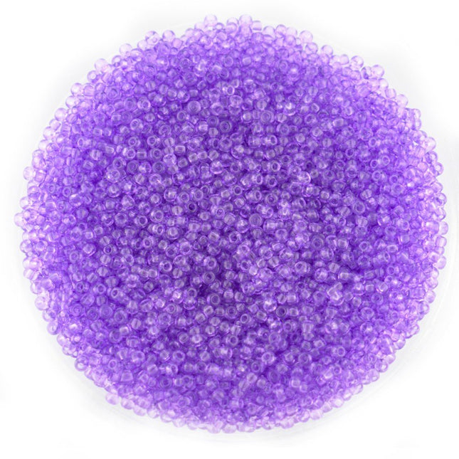 Size 11 Transparent Purple Preciosa Seed Beads