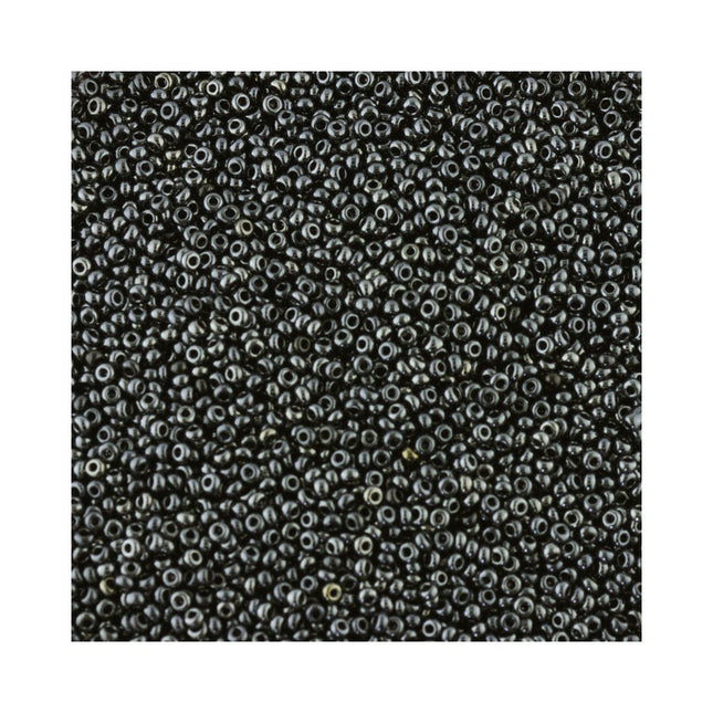 Preciosa czech glass size 15 seed beads haematite