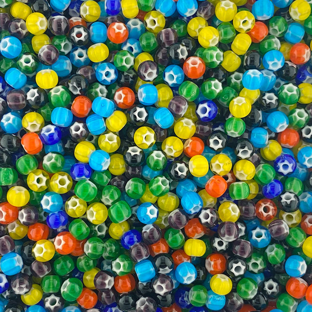 Czech glass size 2 cornelian star seed beads
