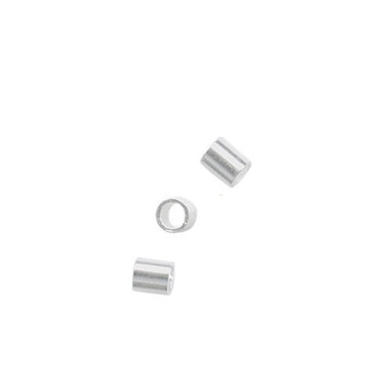 Beadalon Silver Plated Size 2 Crimp Tube