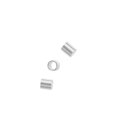 Beadalon Silver Plated Size 2 Crimp Tube