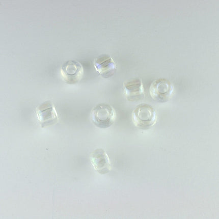Size 3 Crystal AB Seed Beads