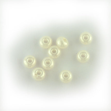 Size 3 Pearl Ivory Seed Beads