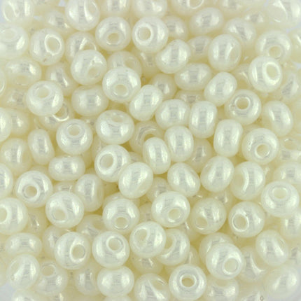 Size 3 Pearl Ivory Seed Beads