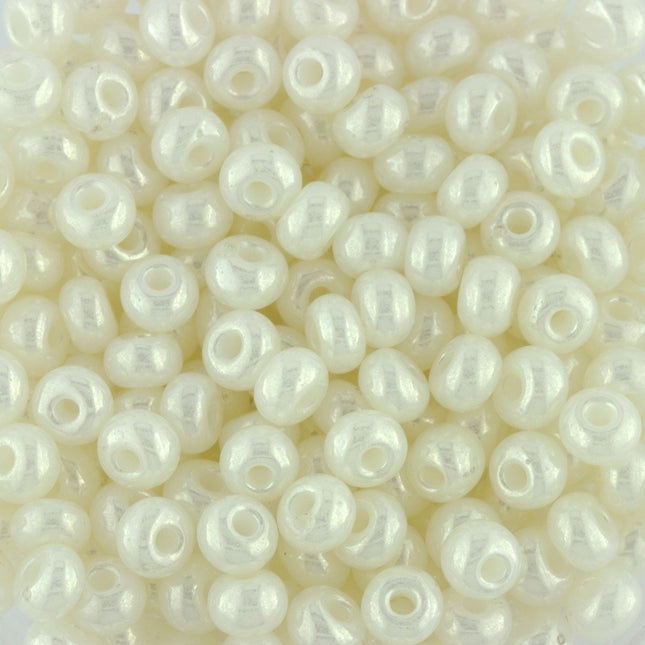 Size 3 Pearl Ivory Seed Beads