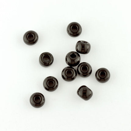 Opaque Black Size 3 Seed Beads