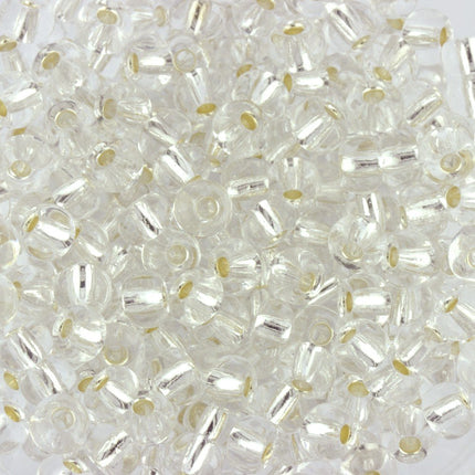 Size 3 Silver Lined Crystal Clear Seed Beads