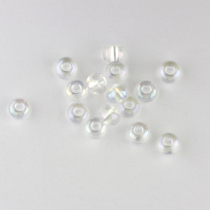 Size 5 Crystal AB Seed Beads