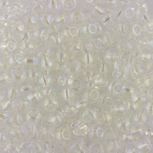 Size 5 Crystal AB Seed Beads