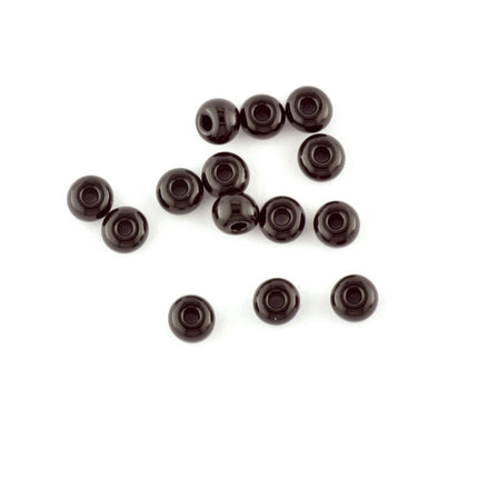 Size 5 Opaque Black Seed Beads