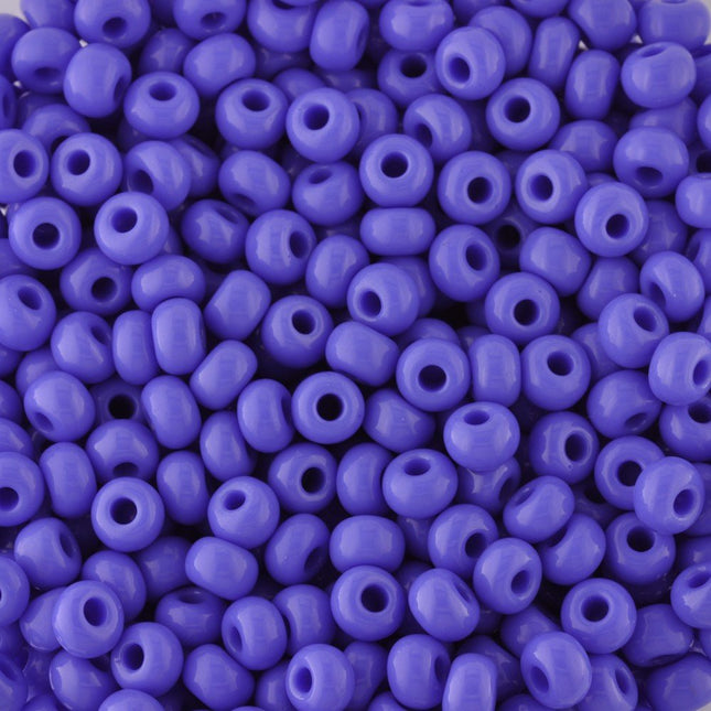 Size 5 Opaque Blue Seed Beads