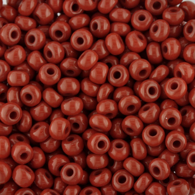 Size 5 Opaque Red Seed Beads