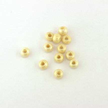 Size 5 Pearl Cream Seed Beads